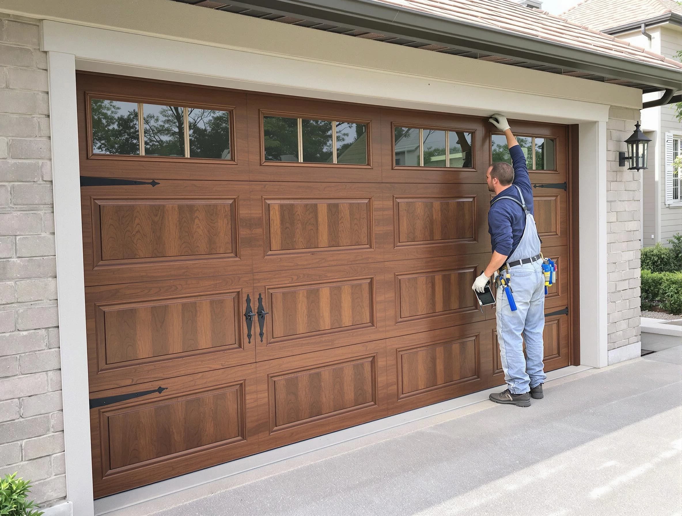 Custom garage door showcase by Scott Garage Door Repair in Scott