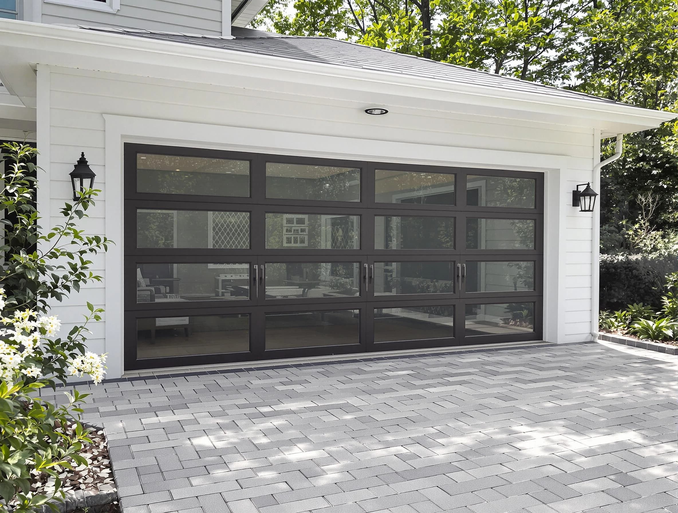 Scott Garage Door Repair design specialist presenting custom garage door options to Scott homeowner