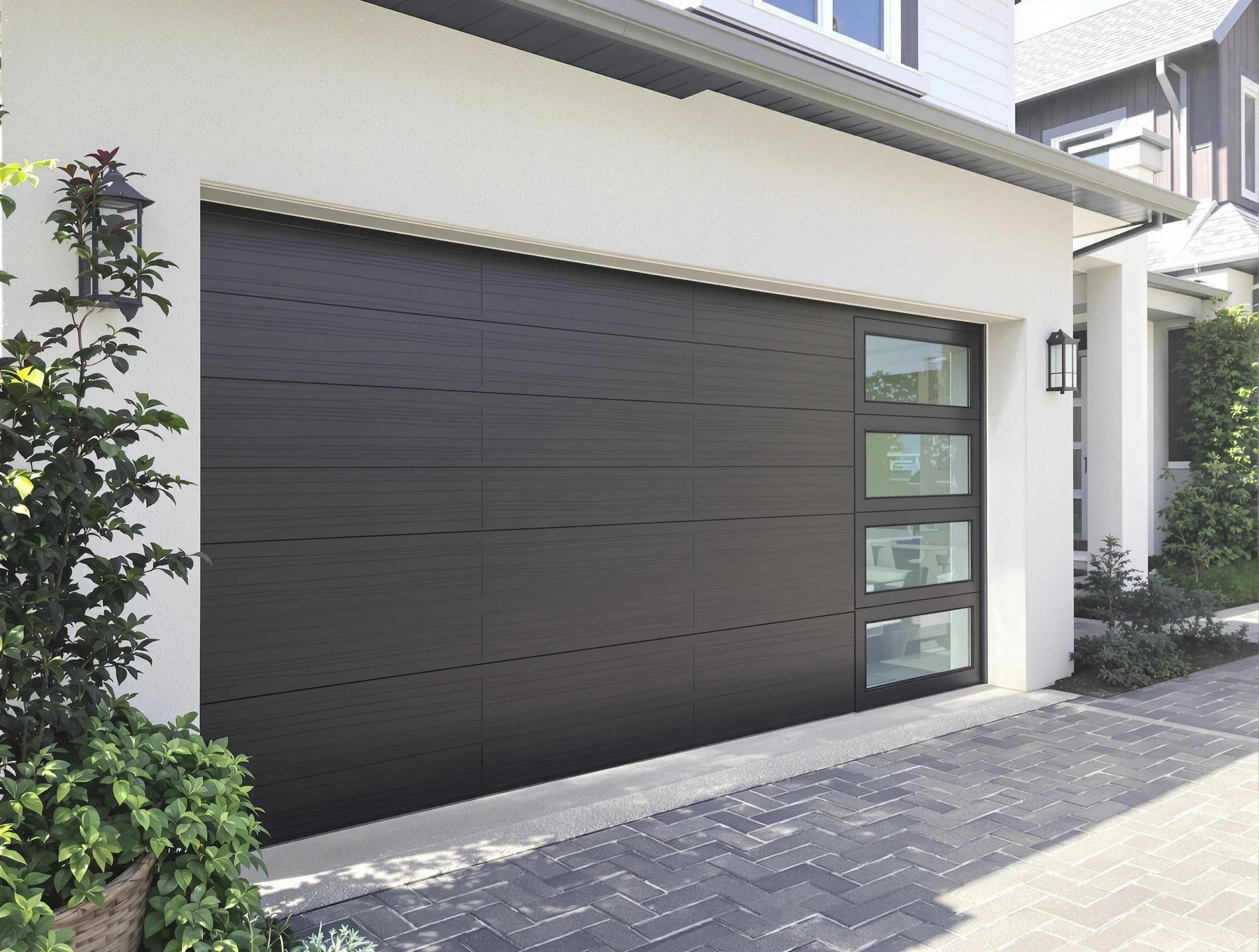 Custom garage door installation by Scott Garage Door Repair in Scott