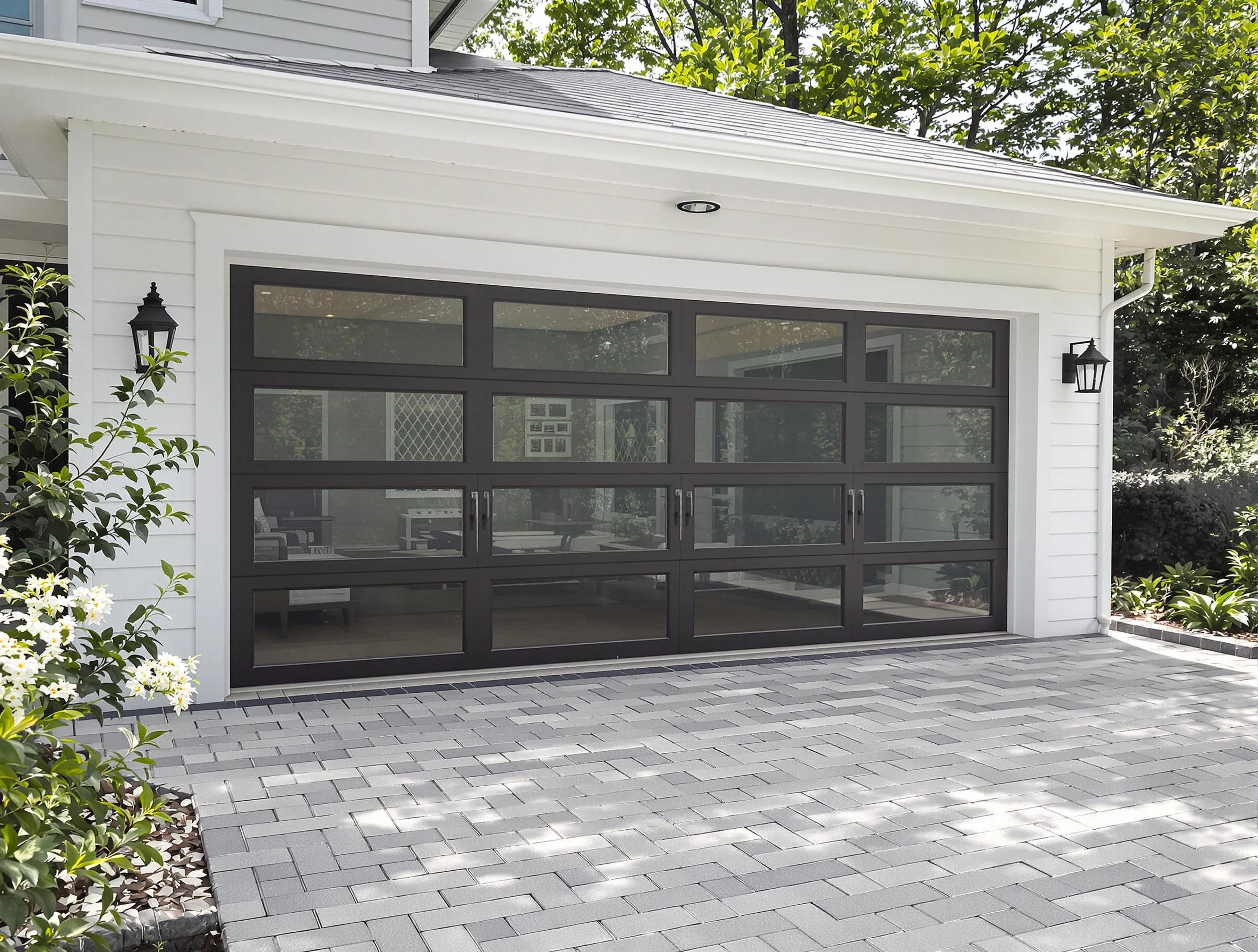 Scott Garage Door Repair design specialist presenting custom garage door options to Scott homeowner