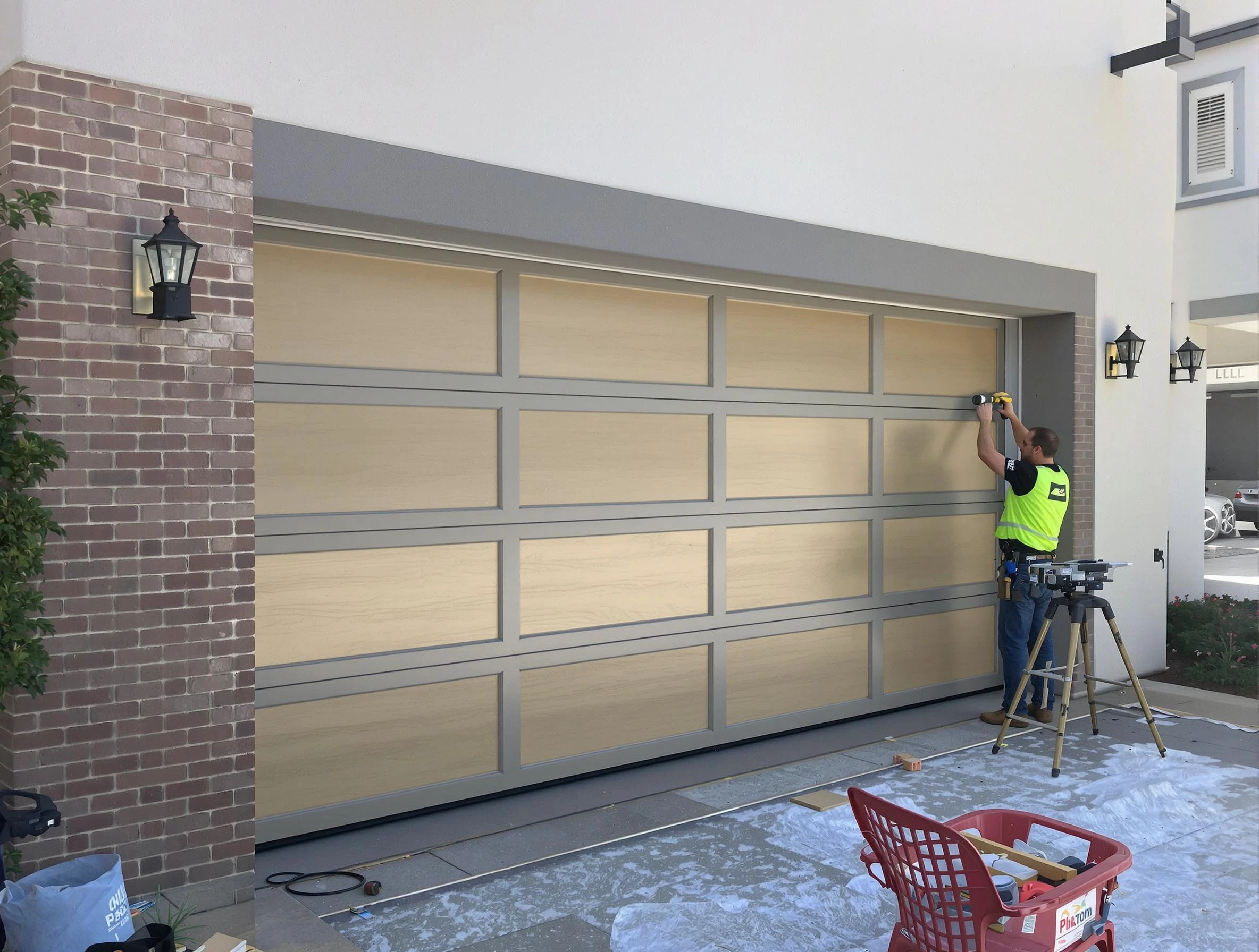 Garage door replacement service by Scott Garage Door Repair in Scott